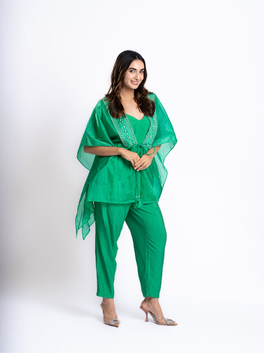 ORGANZA GREEN CO-ORDINATE SET